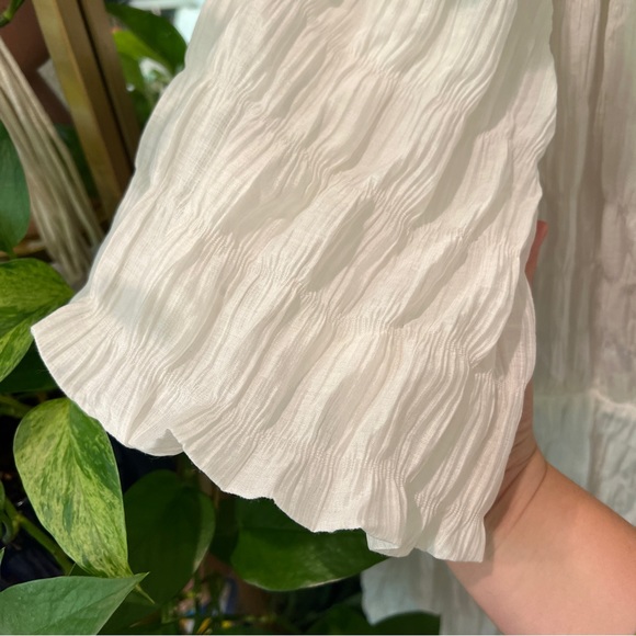 ELOQUII white one shoulder midi dress - Picture 6 of 9